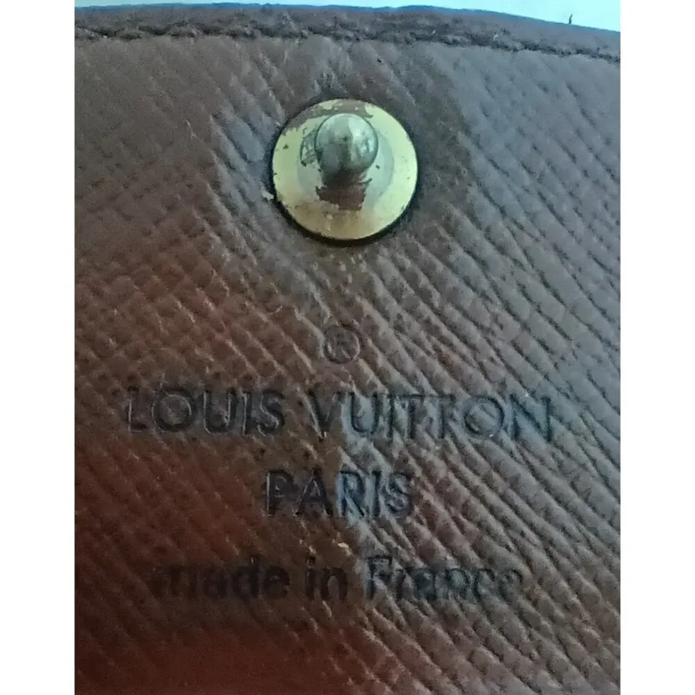 LOUIS VUITTON Brown Monogram Leather 6 Key Holder